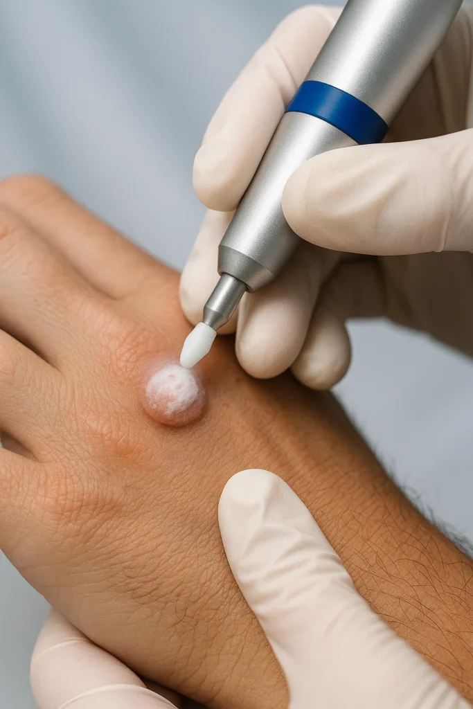 example of wart removal Sale using cryopen