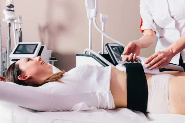woman having body sculpting to help improve her body image and her mental health Sale
