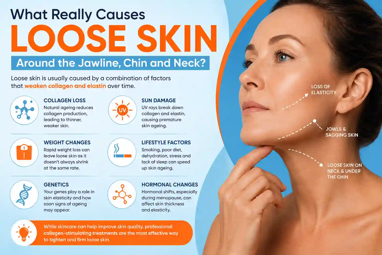 What Really Causes Loose Skin Around the Jawline, Chin and Neck Sale?